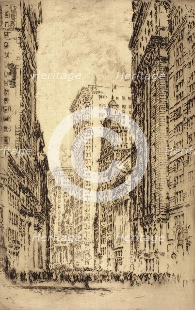 The Stock Exchange, New York, 1904. Creator: Joseph Pennell.