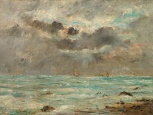 The Coast at Trouville, c. 1865-1900. Creator: Eugène Boudin (French, 1824-1898), imitator of.