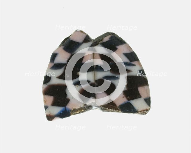 Fragment of a Checkerboard Patterned Inlay, 1st century BCE-1st century CE. Creator: Unknown.