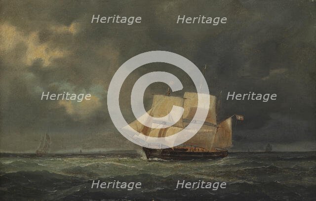 Marine Landscape, 1845. Creator: Anton Melbye.