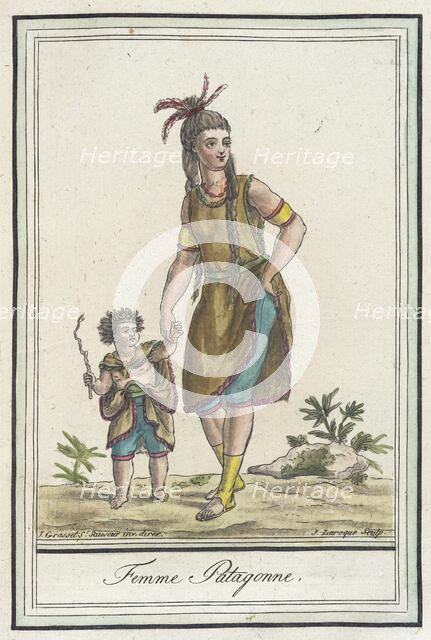 Costumes de Différents Pays, 'Femme Patagonne', c1797. Creator: Jacques Grasset de Saint-Sauveur.