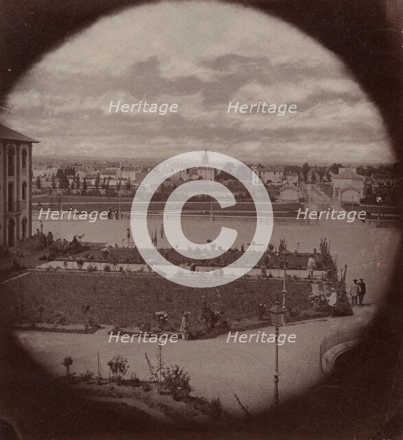 Asile impériale de Vincennes, vue de Charenton, 1858-59. Creator: Charles Nègre.