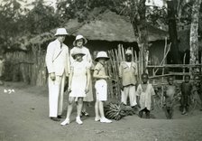 Group portrait of Europeans and locals, Sierra Leone, 20th century. Artist: Unknown