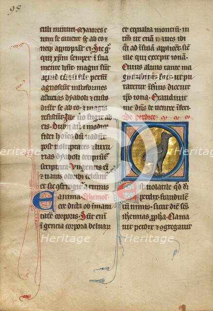 A Partridge; De Natura Avium; De Pastoribus et Ovibus, 1277 or after. Creator: Unknown.