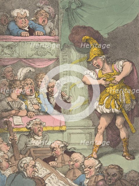 John Bull at the Italian Opera, October 2, 1811., October 2, 1811. Creator: Thomas Rowlandson.
