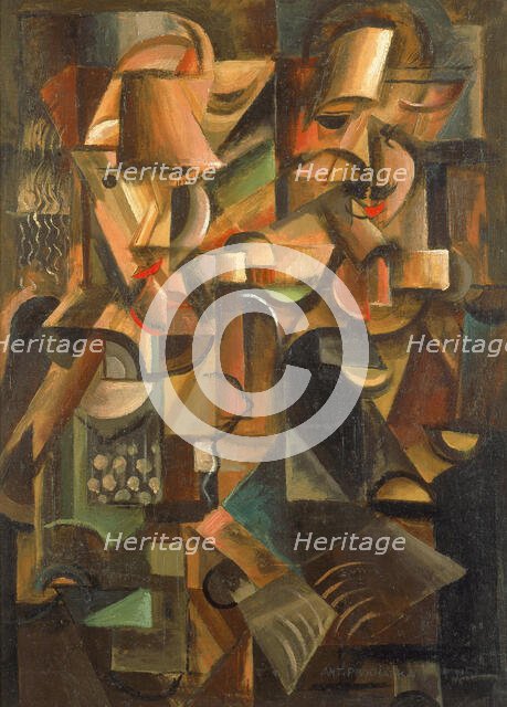 Man and Woman, 1915. Creator: Procházka, Antonin (1882-1945).