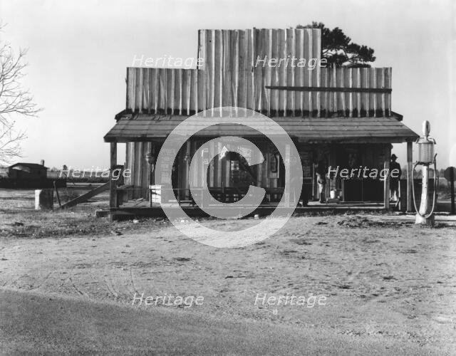 Store with false front, Vicinity of Selma, Alabama, 1936. Creator: Walker Evans.