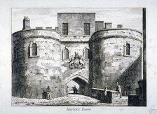 View of the Martin Tower, Tower of London, c1800. Artist: Anon