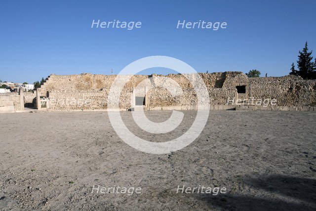 The amphitheatre at Mactaris, Tunisia. Artist: Samuel Magal