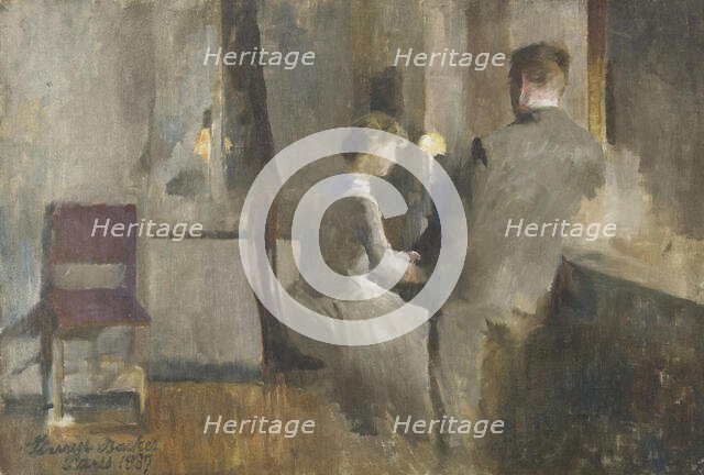 Music, Interior from Paris, 1887. Creator: Harriet Backer.