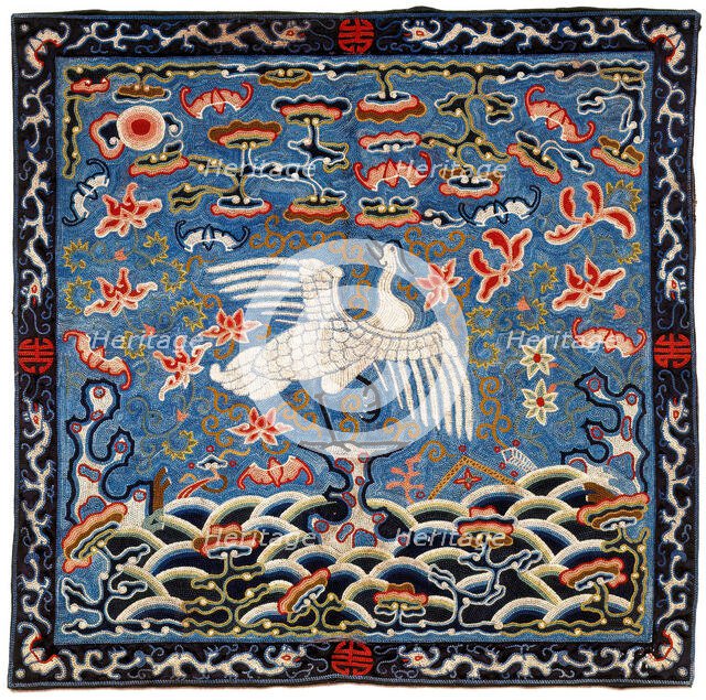 Rank Insignia, Sixth Degree Civil, Egret, about 1860. Creator: Unknown.