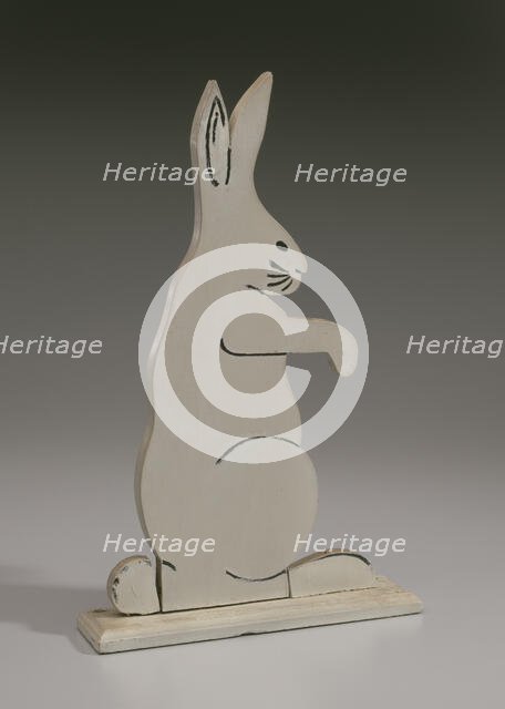 Decorative bunny from the porch of the Powell family vacation cottage, mid 20th Century. Creator: Unknown.
