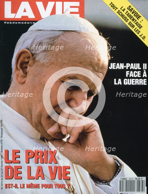 Front cover of La Vie, Febuary 1991. Artist: Unknown