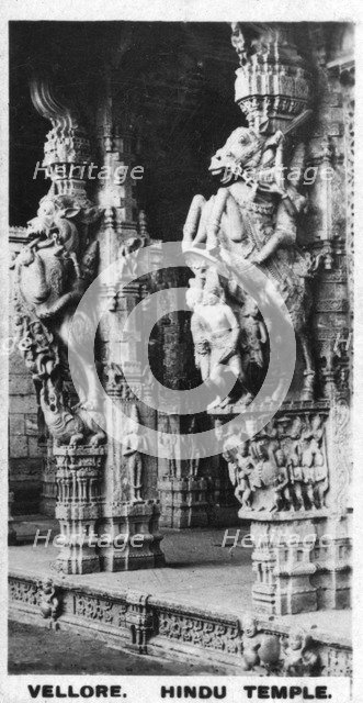 The front hall of a Hindu temple, Vellore, India, c1925. Artist: Unknown