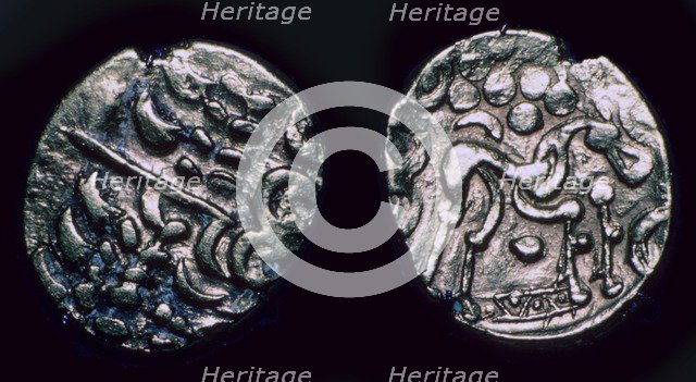 British Celtic gold 'staters', 1st century. Artist: Unknown