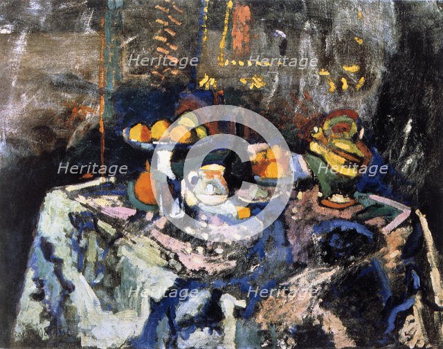 'Vase, Bottle and Fruit', c1903-1906. Creator: Henri Matisse.