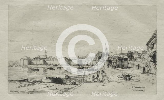 A Concarneau. Creator: Maxime Lalanne (French, 1827-1886).