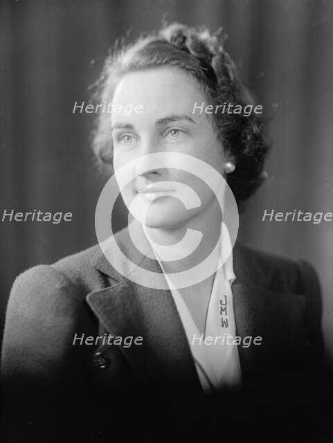 Wilson, Robert Whitelow, Mrs. - Portrait, 1933. Creator: Harris & Ewing.