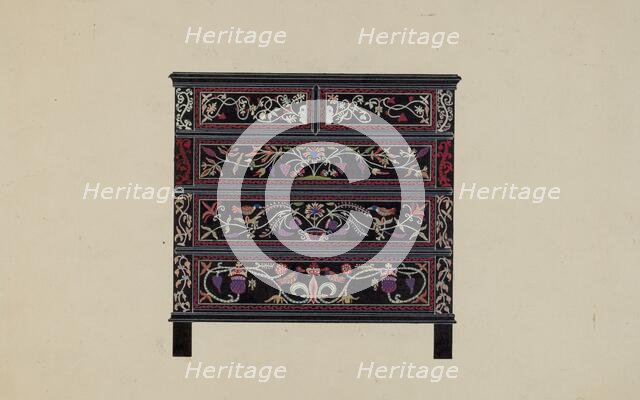 Guilford Painted Chest, c. 1936. Creator: Martin Partyka.