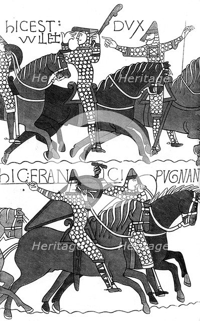 Knights of Duc Guillaume, c1070 (1849). Artist: Unknown