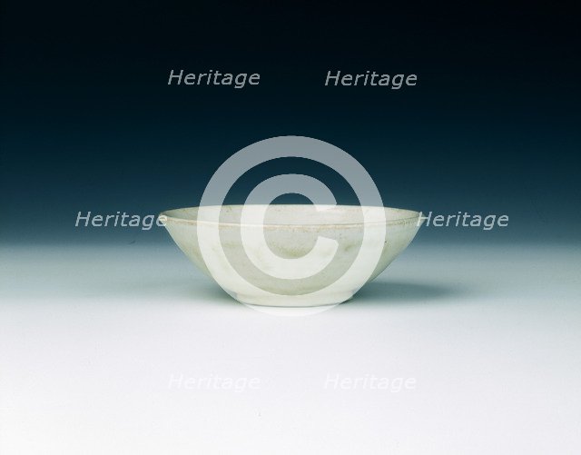 Shallow Ding saucer, Five Dynasties, China, 10th century. Artist: Unknown