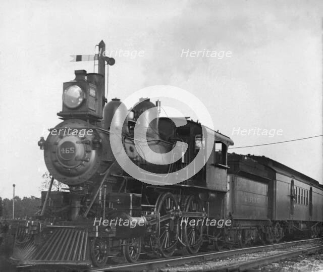 Steam train locomotive - No. 465 - ERIE Railway Company, North America, 1901. Creator: Robert Augustus Henry L'Estrange.