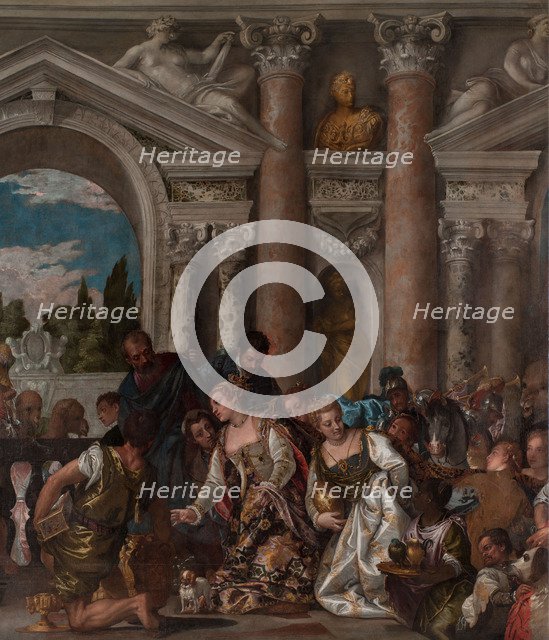 The Queen of Sheba Offering Gifts to Solomon (Detail).