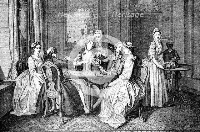 'Quadrille, le Quadrille', 1743.Artist: Truchy