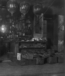 A grocery shop, Chinatown, San Francisco, between 1896 and 1906. Creator: Arnold Genthe.