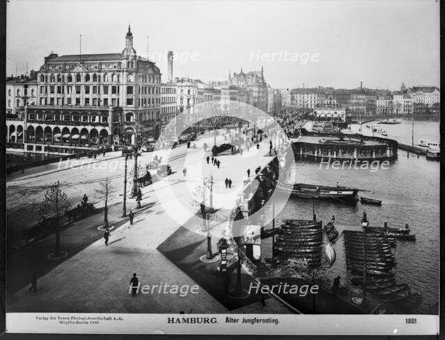 Hamburg . Alter Jungfernstieg, 1906. Creator: Unknown.