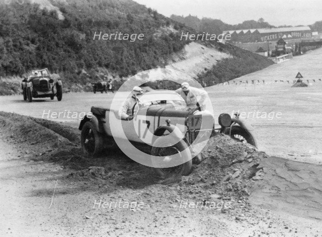1929 Lagonda 2 litre, Brooklands, Surrey, (1930s?). Artist: Unknown