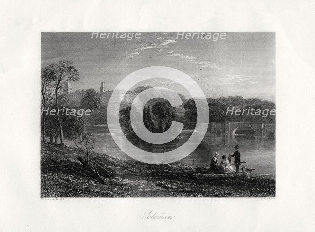 'Blenheim', Oxfordshire, England, 19th century. Artist: John Cousen