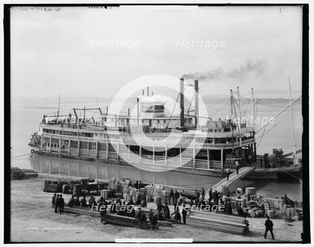 The Levee, Louisville, Ky., between 1900 and 1907. Creator: Unknown.