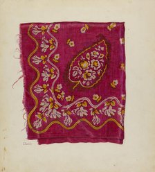 Printed Textile, c. 1941. Creator: Joseph Lubrano.