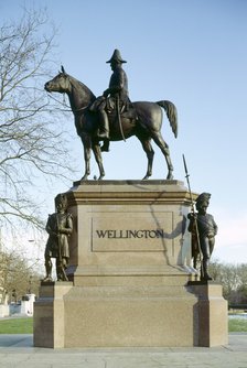 Statue of the Duke of Wellington, Hyde Park Corner, London, c1980-c2017.  Artist: Historic England Staff Photographer.