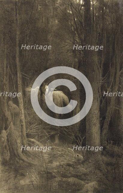 Illustration for the story "A Terrible Vengeance" from the collection "Evenings on a Farm..., 1874. Creator: Kramskoi, Ivan Nikolayevich (1837-1887).