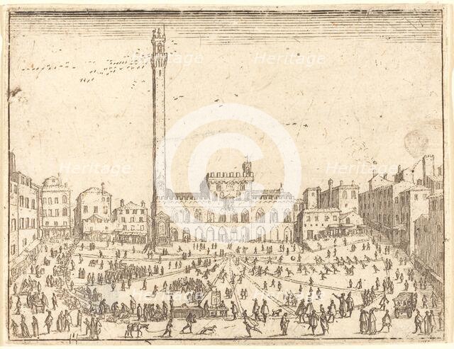 Piazza Publicca, Siena. Creator: Jacques Callot.