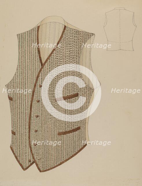 Vest, 1935/1942. Creator: Louis Maldarelli.
