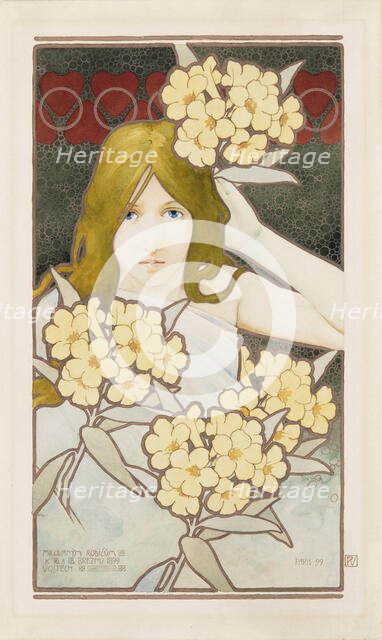 Day and Night (Diptych), 1899. Creator: Preissig, Vojtech (1873-1944).