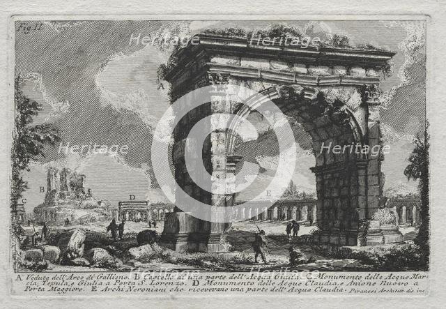 Veduta dellArco di Gallieno. Creator: Giovanni Battista Piranesi (Italian, 1720-1778).
