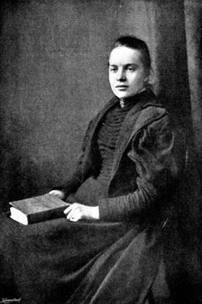 Fräulein Bocker, the only woman saved from the "Elbe" Disaster, 1895. Creator: Russell & Sons.