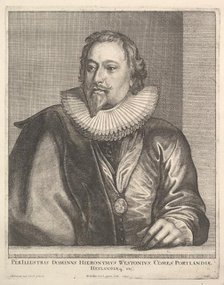 Richard Weston, Earl of Portland, 1645. Creator: Wenceslaus Hollar.