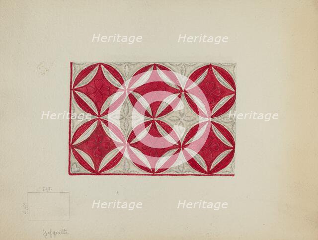 Patchwork Quilt, c. 1936. Creator: Irene Schaefer.