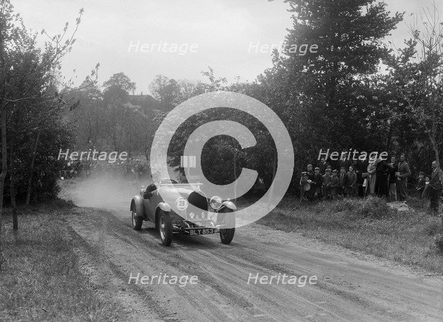 Bugatti Type 49, Bugatti Owners Club Hill Climb, Chalfont St Peter, Buckinghamshire, 1935. Artist: Bill Brunell.