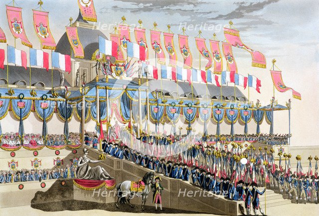'Sacred Festival and Coronation of their Imperial Majesties', Paris, 1804 (1806).  Artist: Francois Aubertin