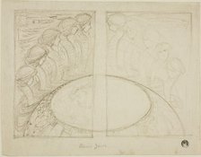 Serpent Women Around Globe, n.d. Creator: Sir Edward Coley Burne-Jones.