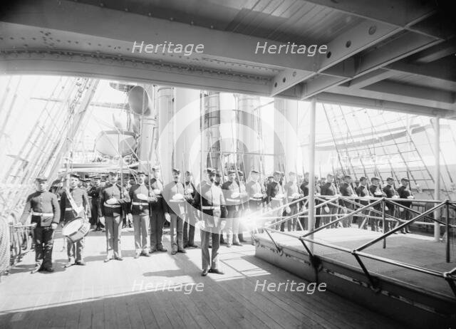U.S.S. Newark, marine guard, between 1891 and 1901. Creator: Unknown.