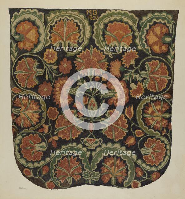 Bedspread, c. 1940. Creator: Charlotte Winter.