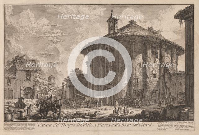 Views of Rome: The Temple of Portunus (?), 1758. Creator: Giovanni Battista Piranesi (Italian, 1720-1778).