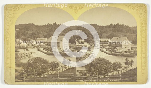 Ticonderoga - Lower Falls, North Side, 1870/76. Creator: Seneca Ray Stoddard.